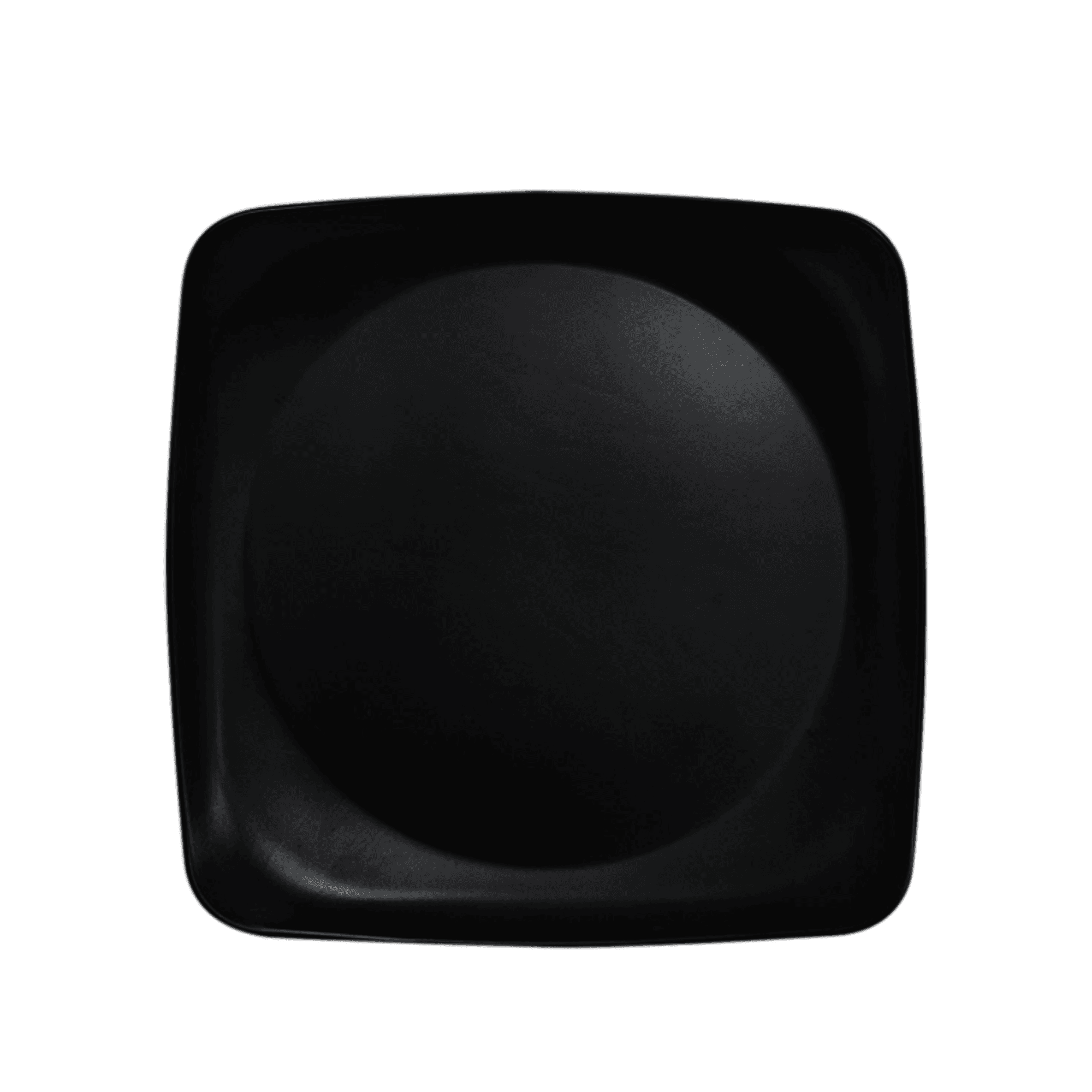 Plato Cuadrado Negro 24 cm / HM Melamina