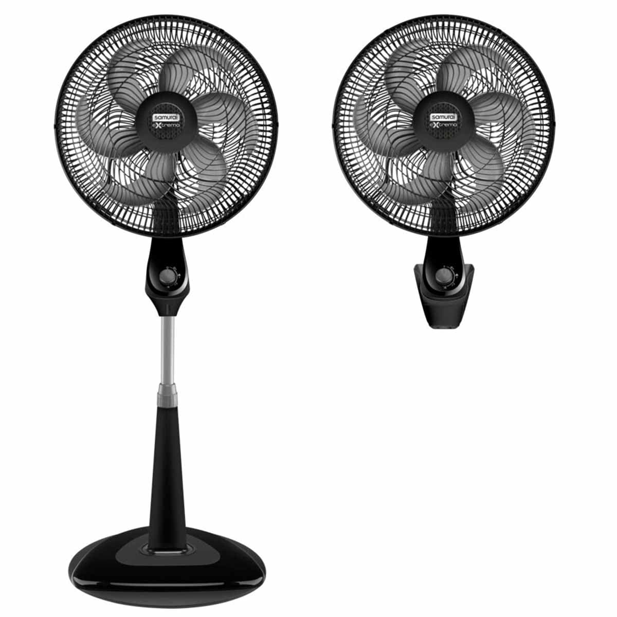 Ventilador 2 en 1 Extremo Negro / Samurai