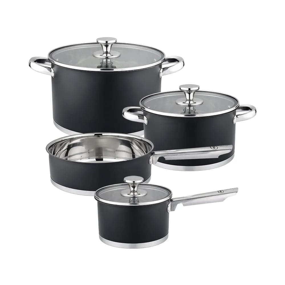 Juego de Ollas Inox Black 7 Piezas / Ilko