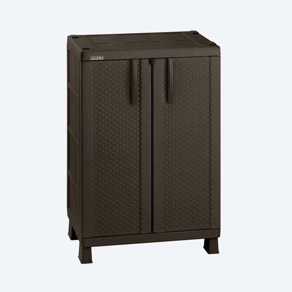 Armario Mediano Apariencia Rattan Wengue / Rimax
