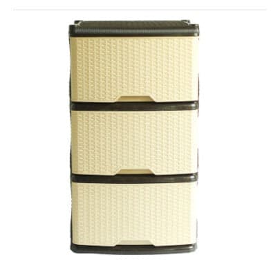 Cajonero Rattan 3G Wengue - Beige / Rimoplasticas