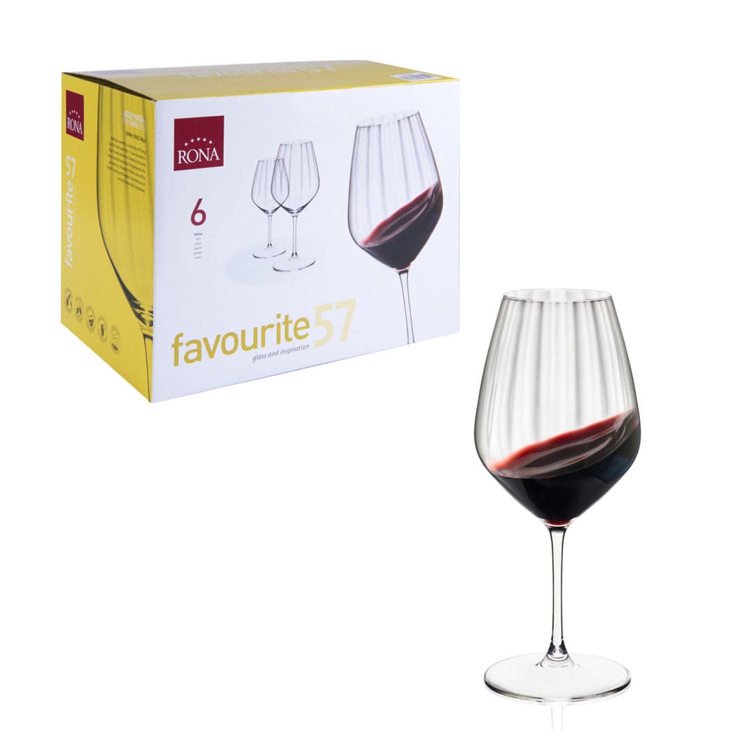 Set x 6 Copas Vino 19.2 oz Favourite Optical / Rona