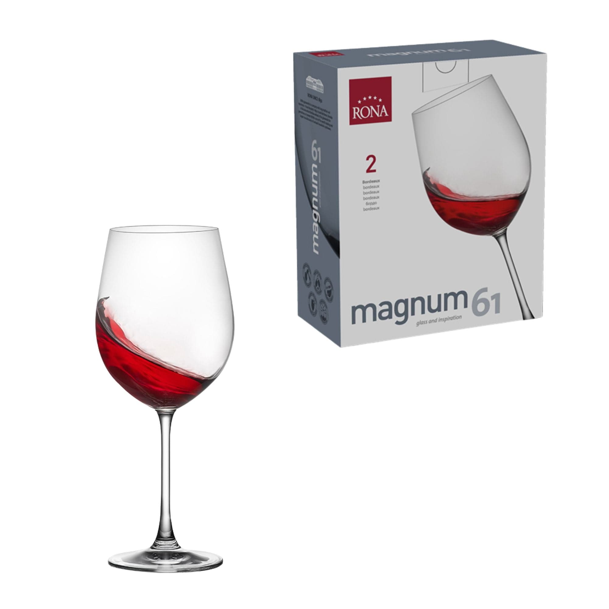 Set x 2 Copas Bordeaux 25 oz Magnum / Rona