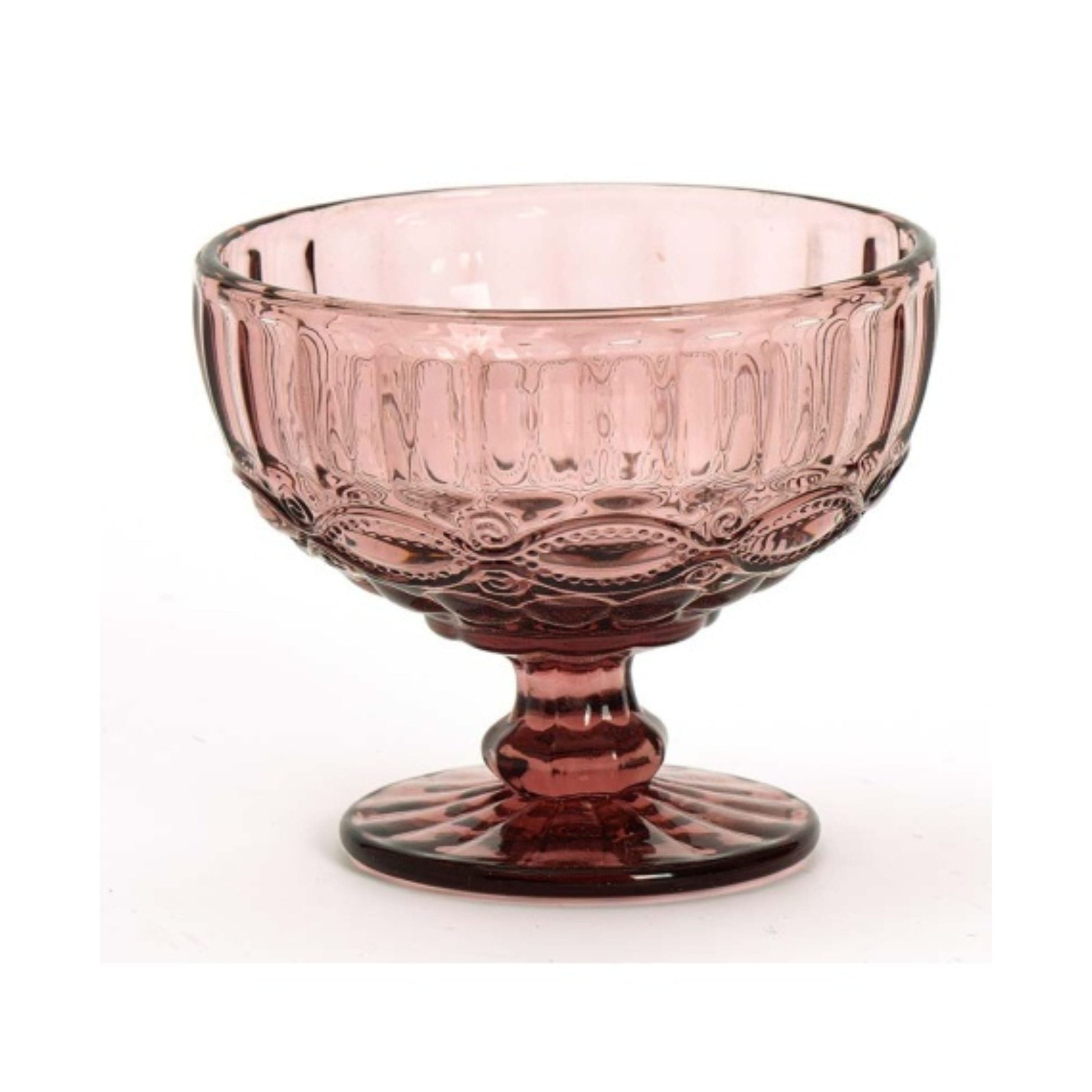 Set x 6 Copas Postres Vintage Rosa 12 oz / Alumar