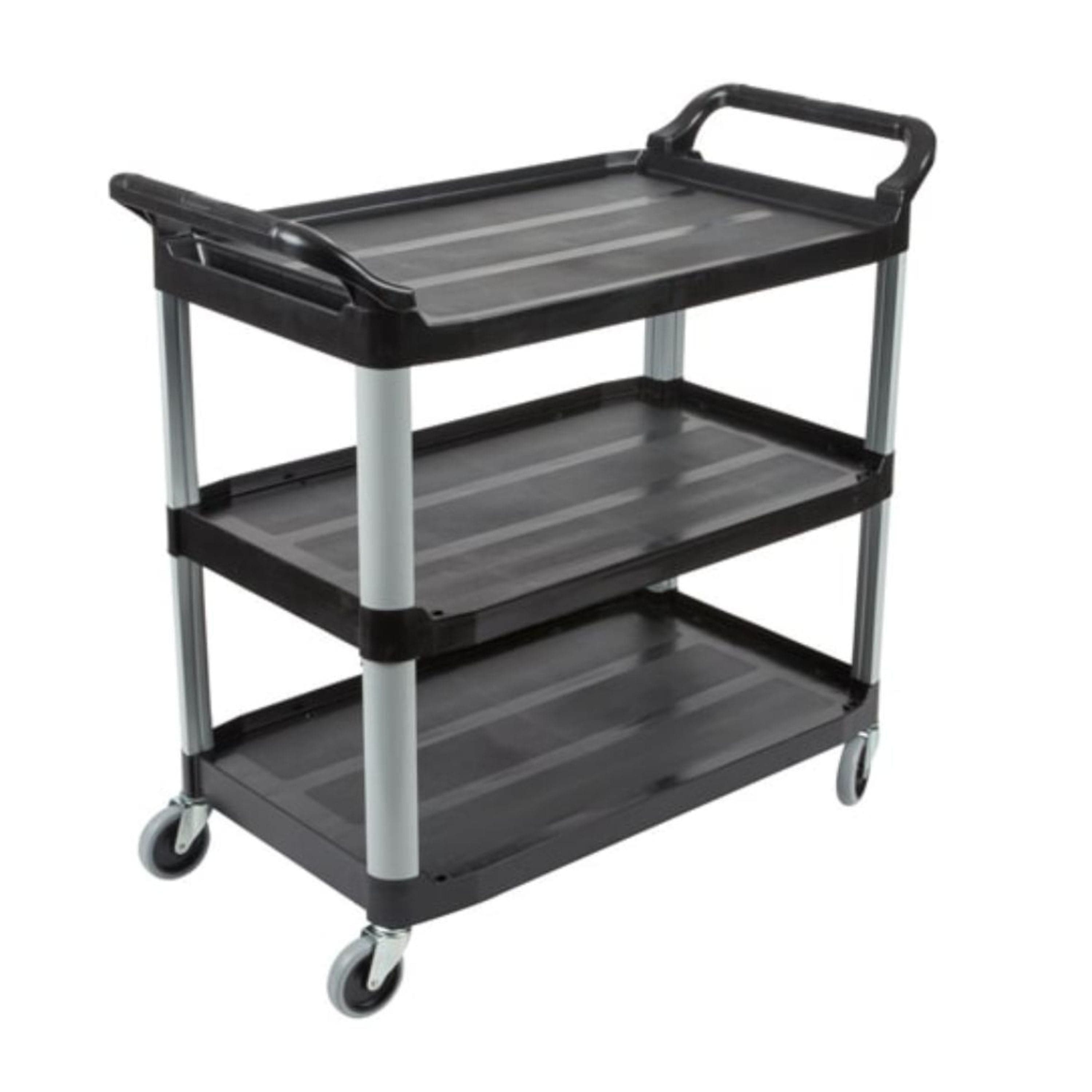 Carro de Servicio Abierto Grande Negro / Rubbermaid