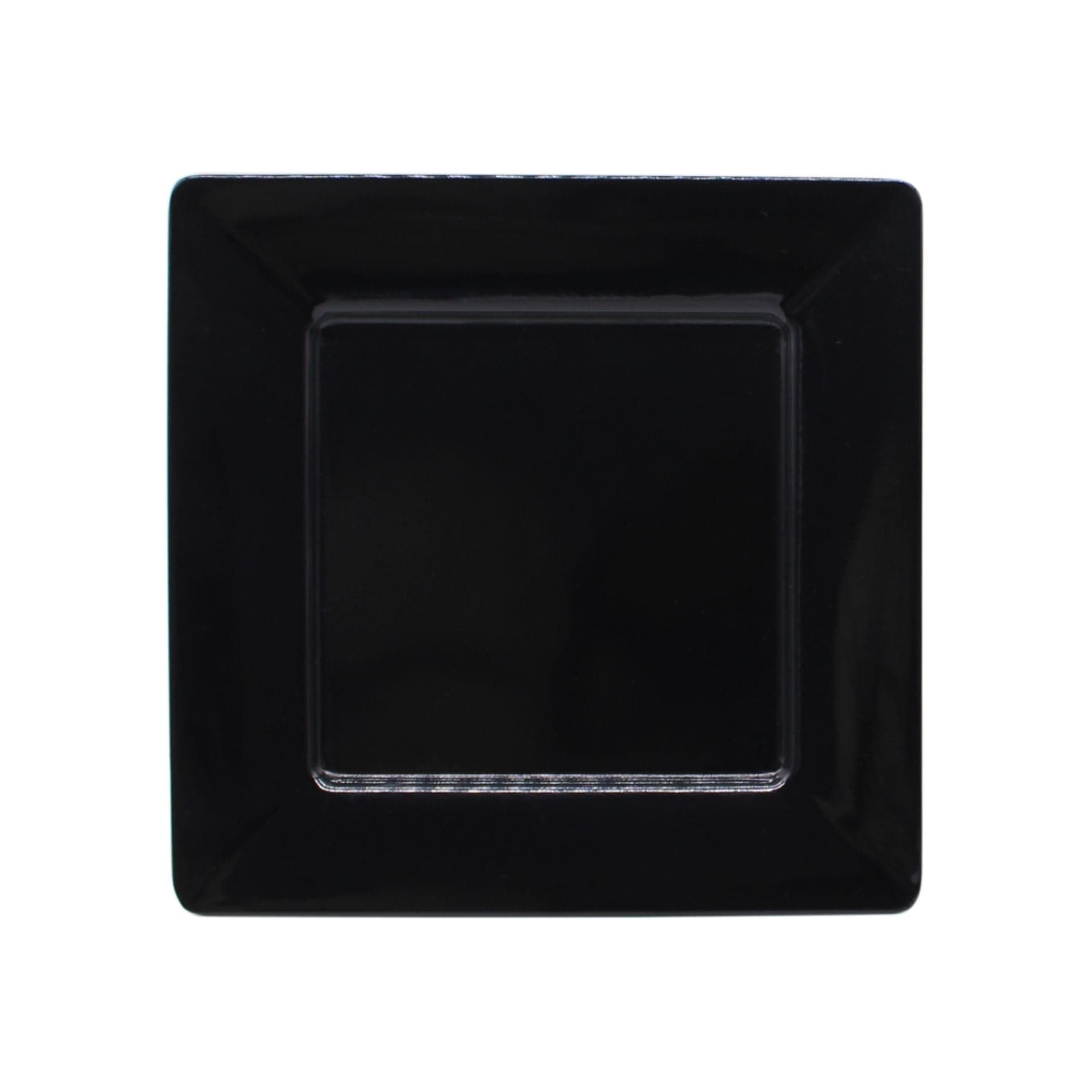 Plato Cuadrado 24 cm Negro / Sabana