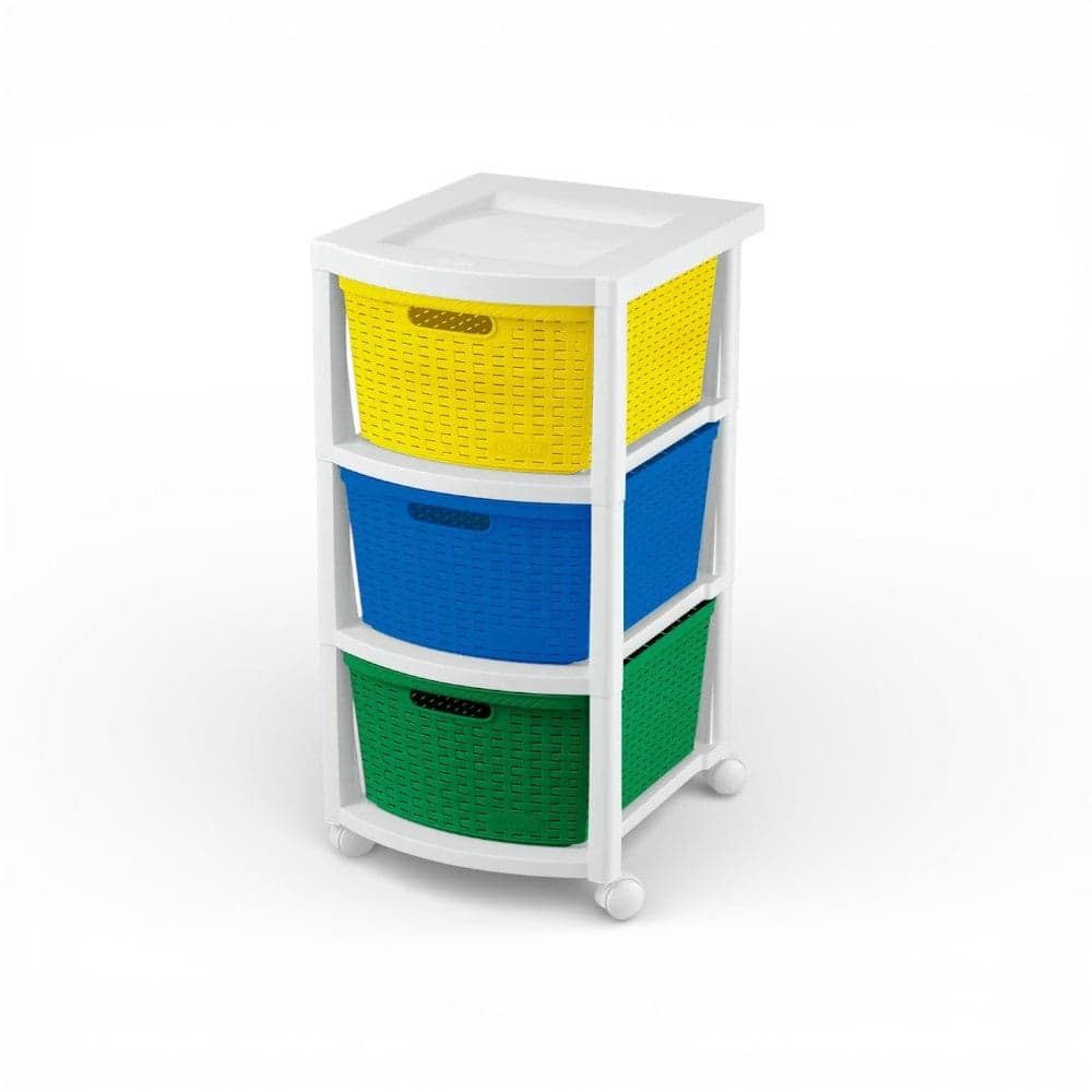 Cajonero Rattan 3 Gavetas Aventura / Rimax
