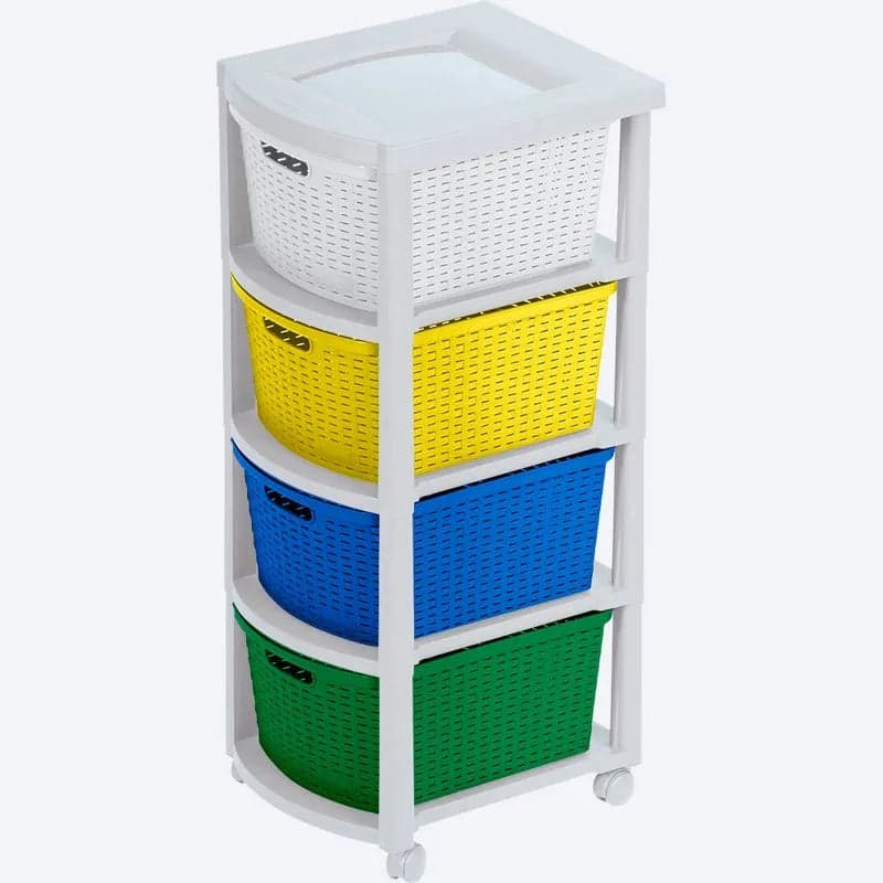 Cajonero Rattan 4 Gavetas Aventura / Rimax