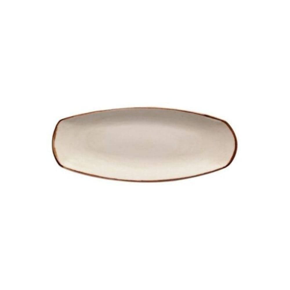 Bandeja Rectangular Artisan Beige 40.5 x 17 cm / Corona