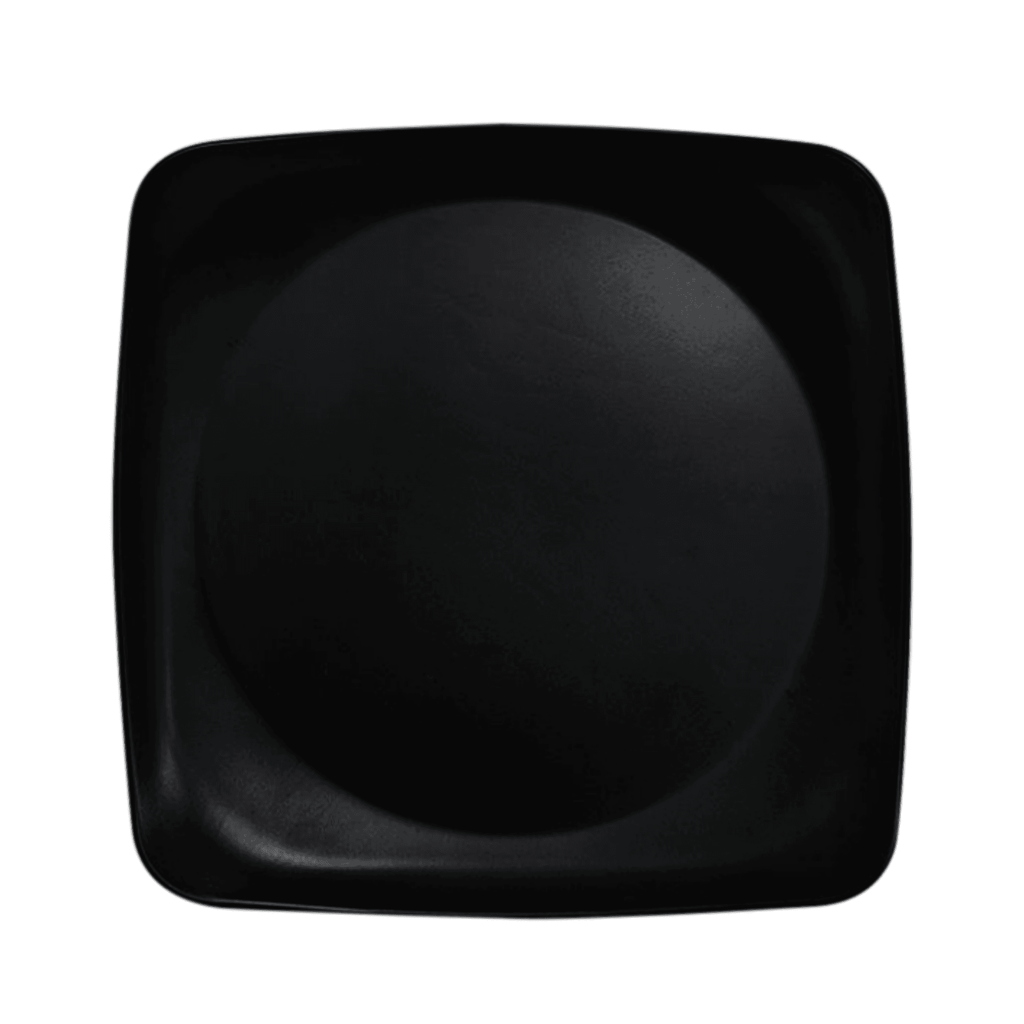 Plato Cuadrado Negro 25 cm / HM Melamina