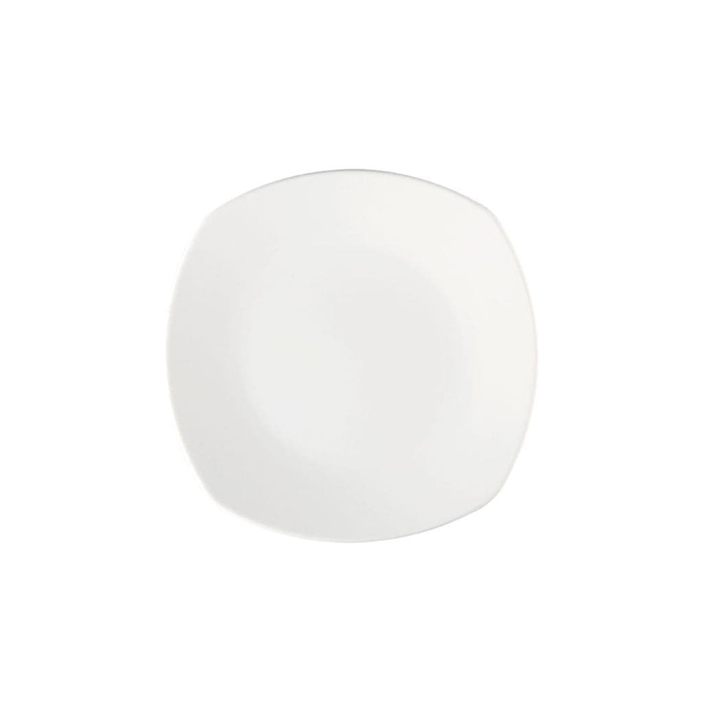 Plato Pando Cuadrado 24.4 cm Línea Block / Corona