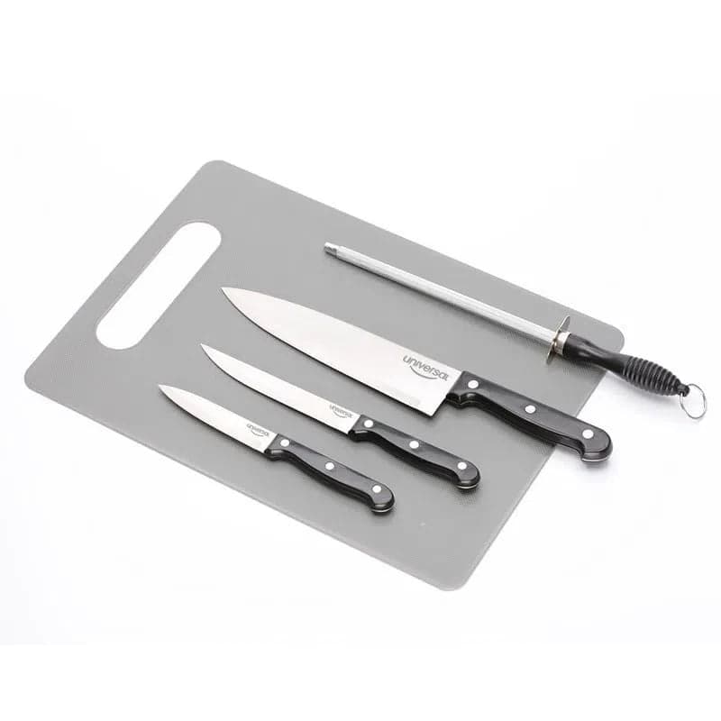 Set x 3 Cuchillos + Tabla y Afilador / Incametal