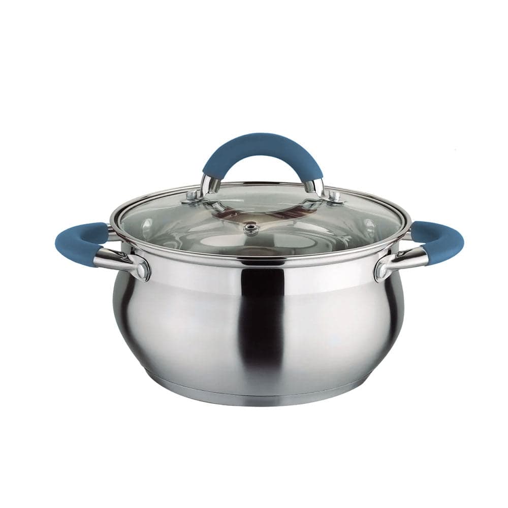 Olla 22 cm Acero Inoxidable con Tapa / Home Elements