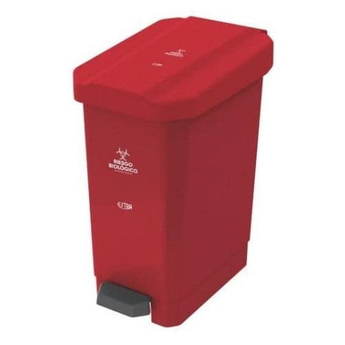Papelera Pedal Estrabins 44 Litros Rojo / Estra