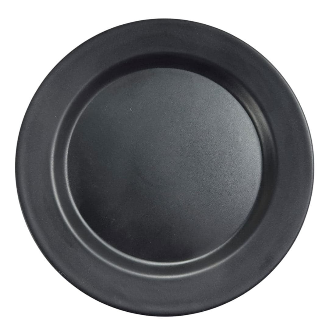 Plato Pando Negro 25 cm / HM Melamina