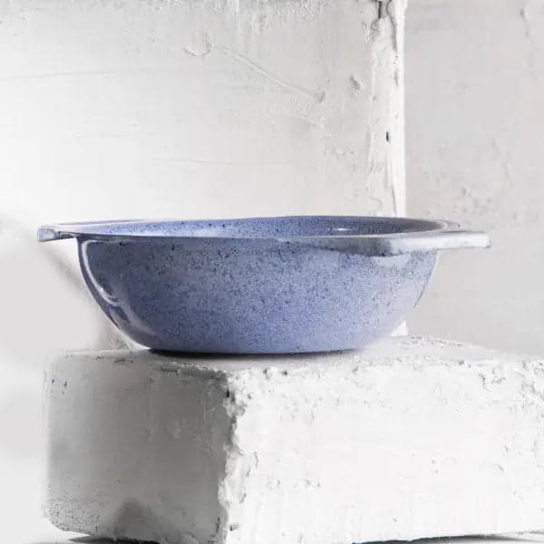 Cazuela Peltre 17 cm Arena Azul Cobalto / Macuira