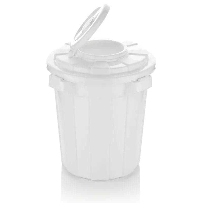 Caneca 37 Litros con Tapa Blanca / Estra