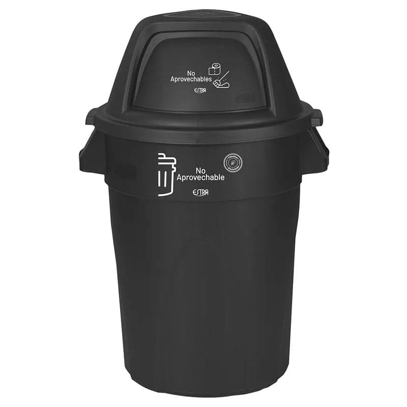 Contenedor 121 Litros Elite Negro en Material Reciclado/ Estra