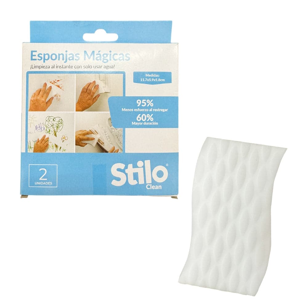 Set x 2 Esponjas Magicas de Limpieza / Stilo Clean