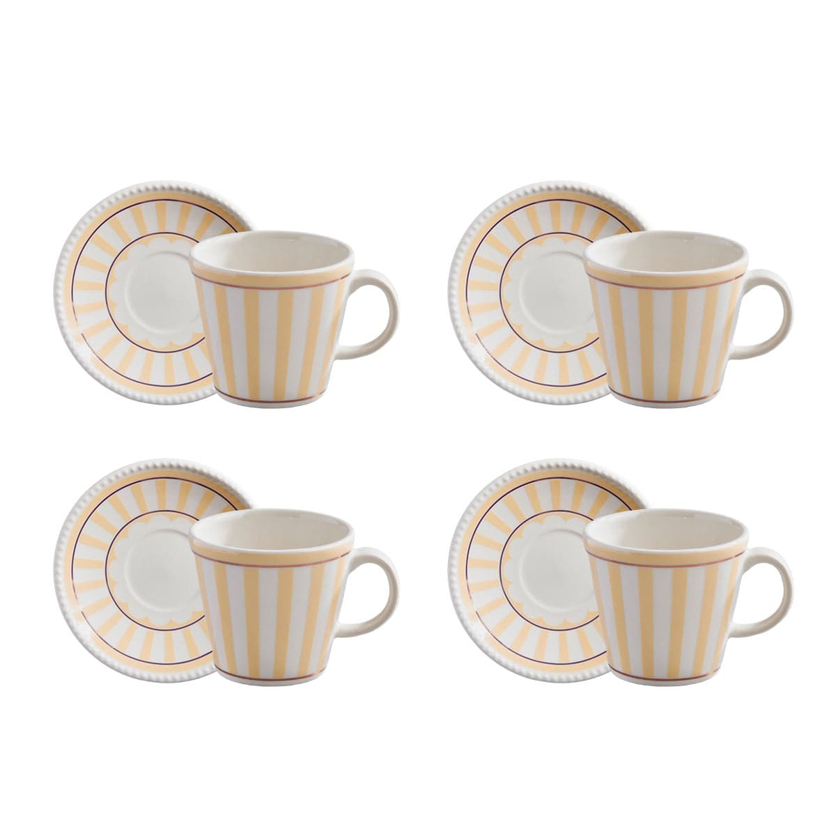 Set de Té Lía 4 Puestos 8 Piezas / Corona