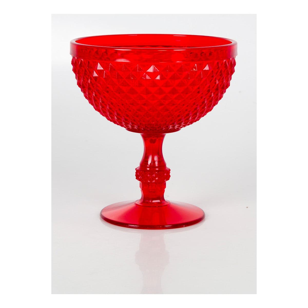 Set x 4 Copas Roja bajas en acrílico Diamante / Mundiutil