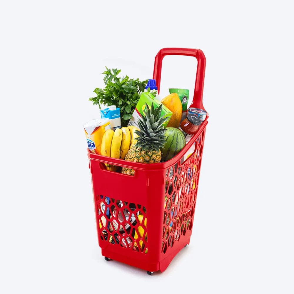 Cesta Transportadora de Mercado Roja / Rimax