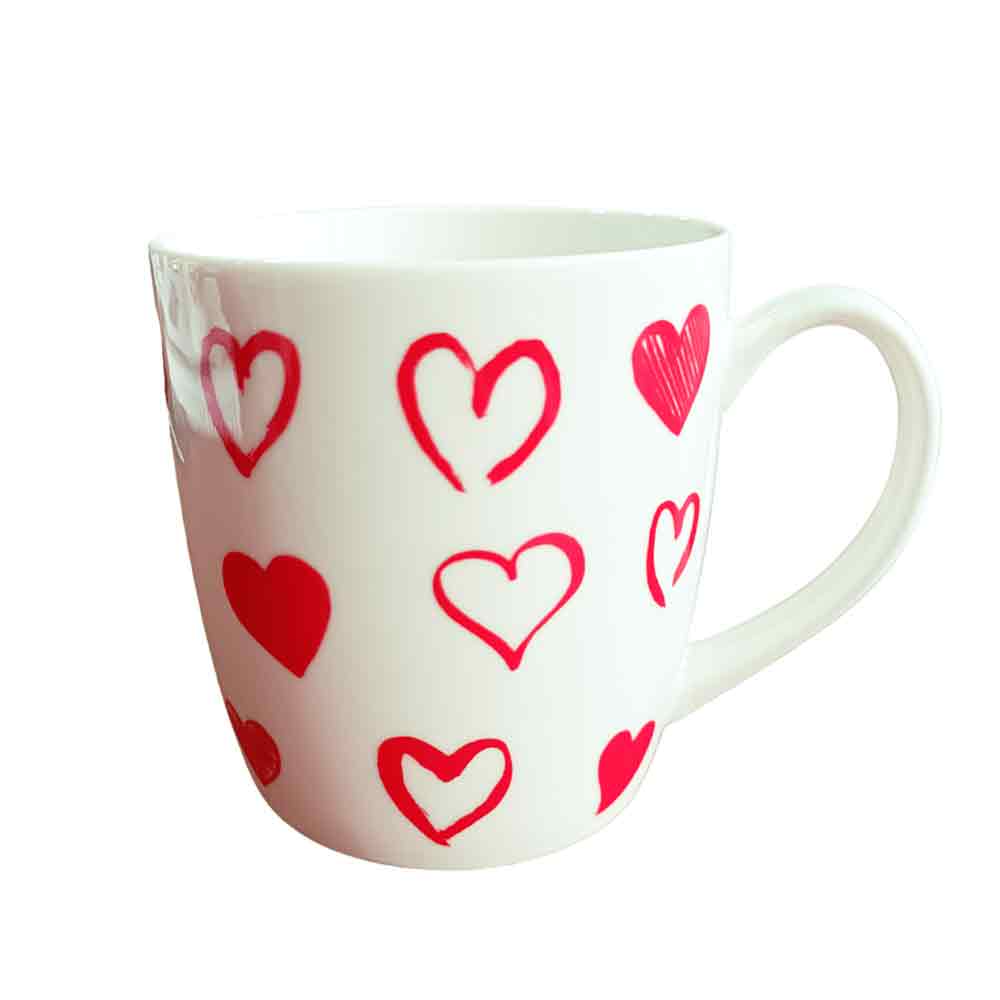 Mug Corazones 13 Onz / Espiral