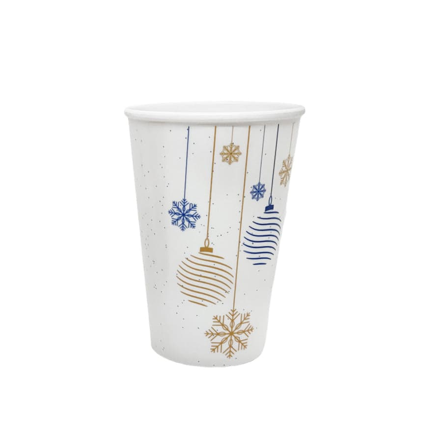 Vaso en Melamina Diseño Bolas de Navidad