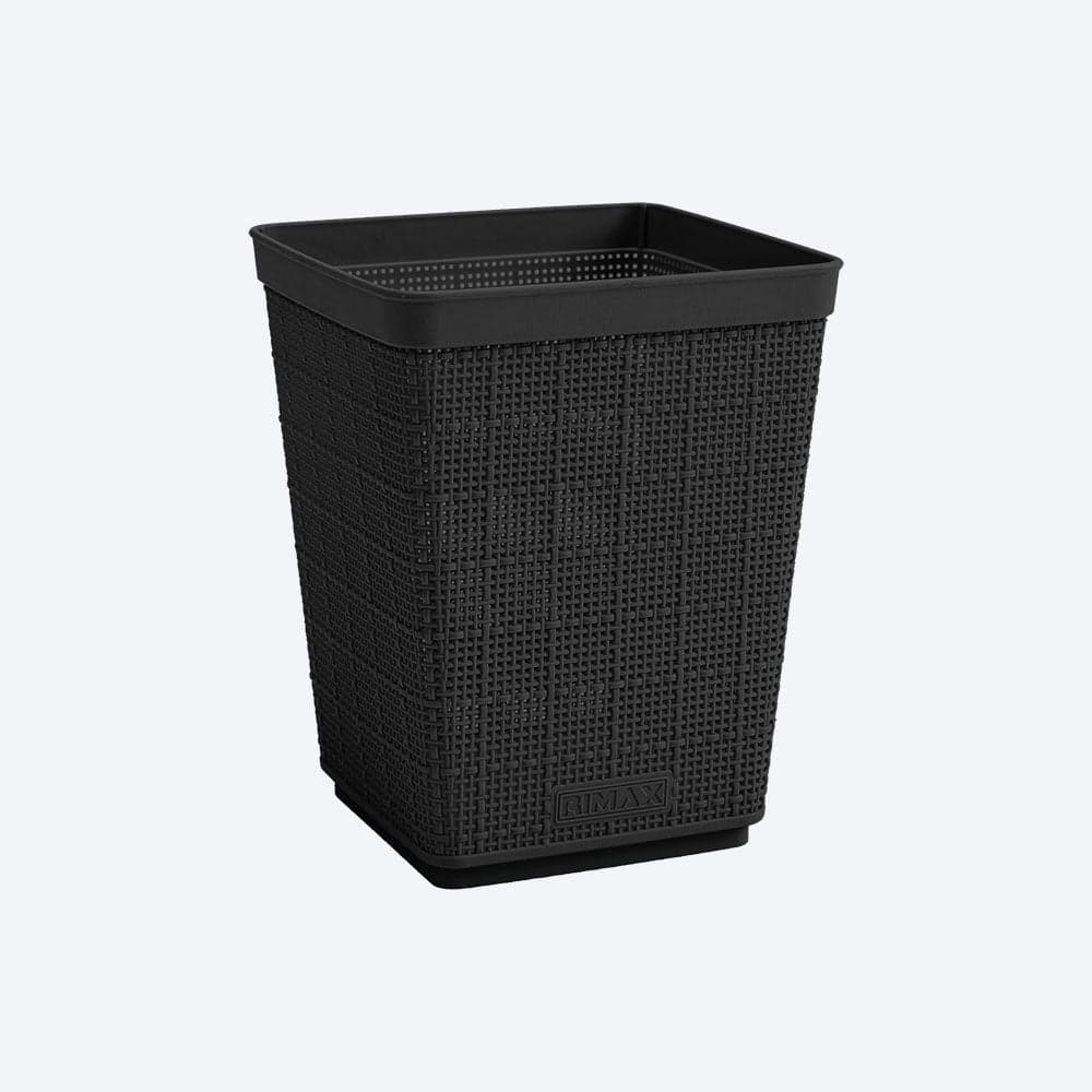 Papelera Fique 6 Litros Negro / Rimax