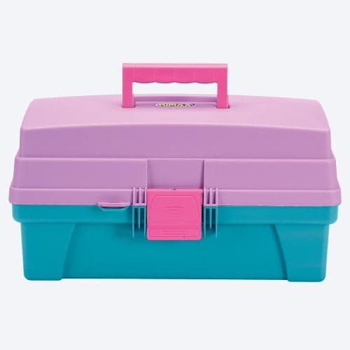 Caja de Herramientas 14" con Tapa Organizadora Vanity Beauty Lavanda Turquesa - Rosado / Rimax