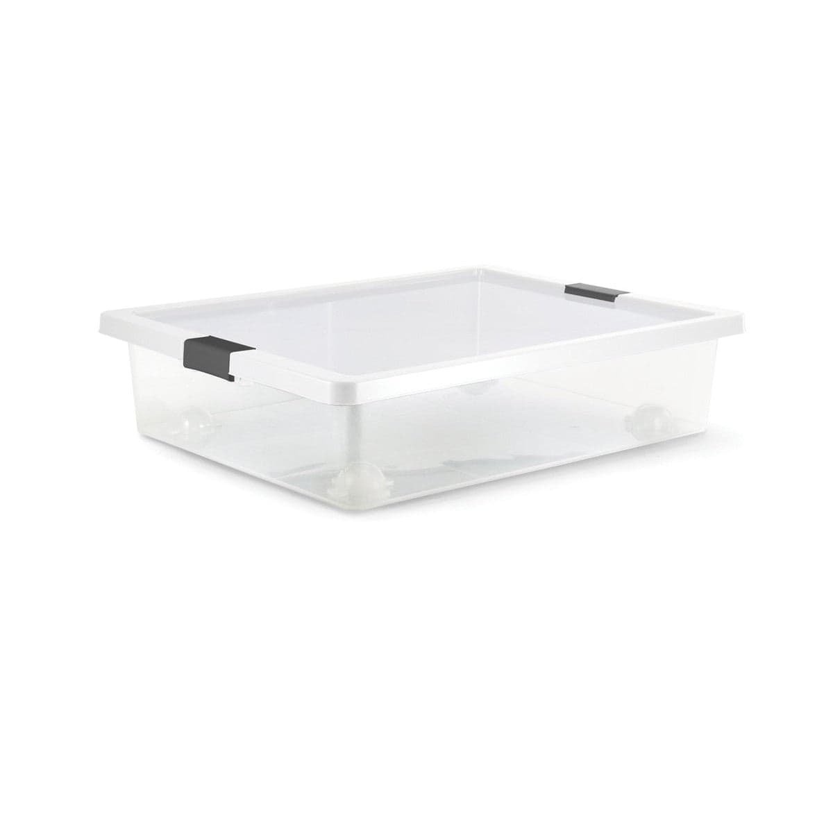 Caja Organizadora con Broches y Ruedas 28 Litros / Estra